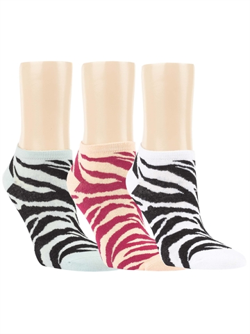Damen - Sneakersocken - Bambus - Zebra - Alle Farben