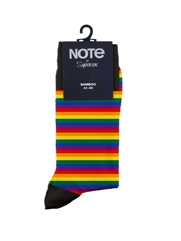 Herrensocken - Note - Pride - Regenbogenfarben