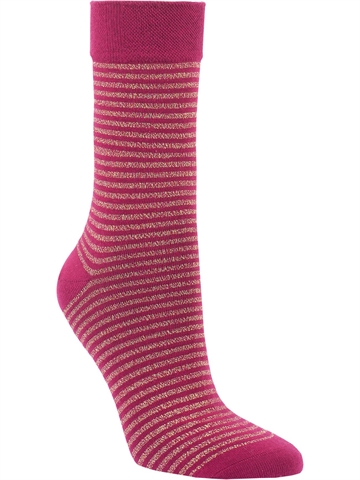 Strümpfe Damen - Lurex-Design - 3 Farben - Pink