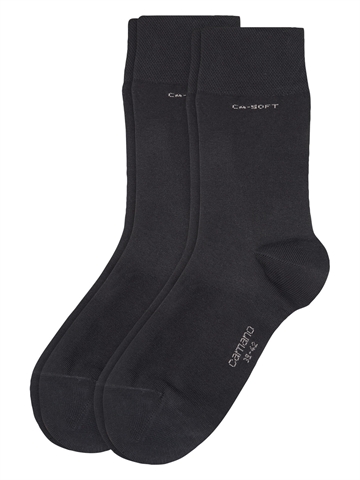 Unisexstrümpfe - Knöchelsocken - Camano-Soft Socks - Schwarz