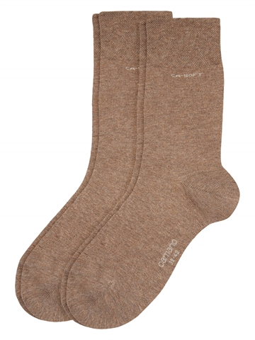Unisexstrümpfe - Knöchelsocken - Camano-Soft Socks - Caramel Melange