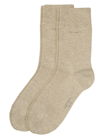 Unisexstrümpfe - Knöchelsocken - Camano-Soft Socks - Sand Melange